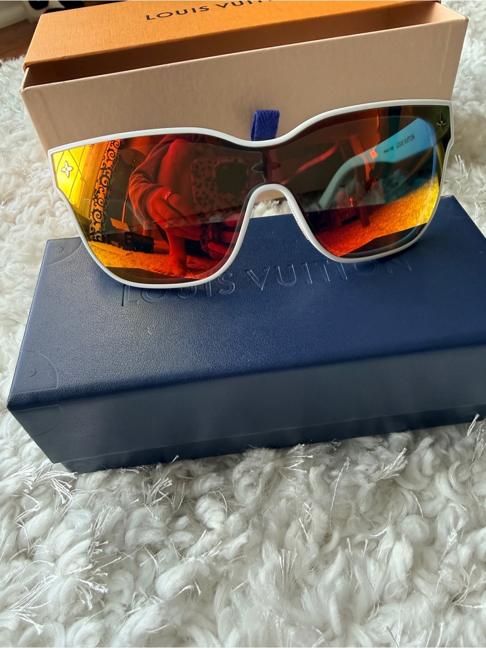 RARE Louis Vuitton LV Shadow Square Shield Sunglasses